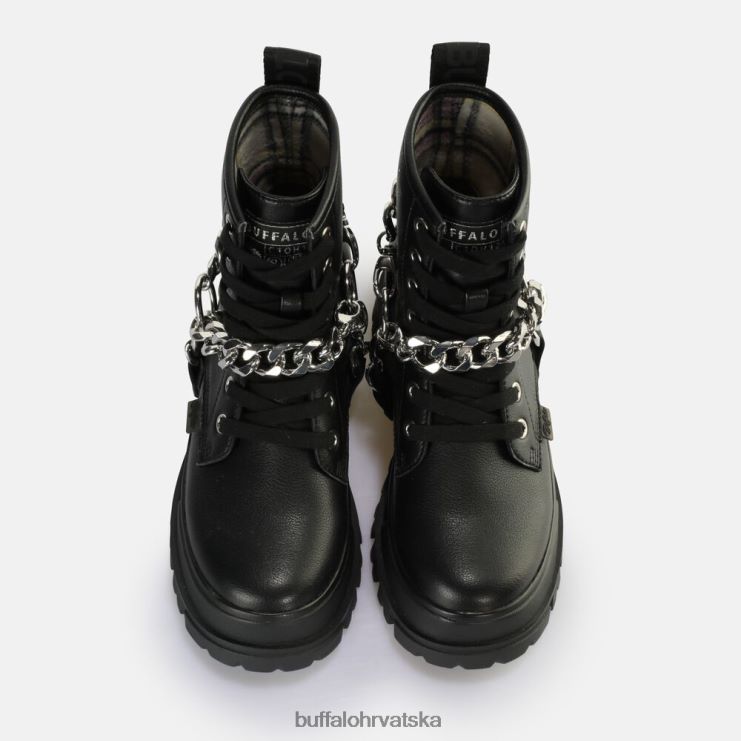 crna/srebrna Buffalo aspha chain 20 gležnjače veganske |čizme TDD6T564